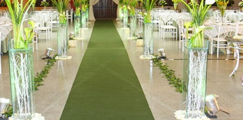 Passadeiras Verdes para Cerimônia