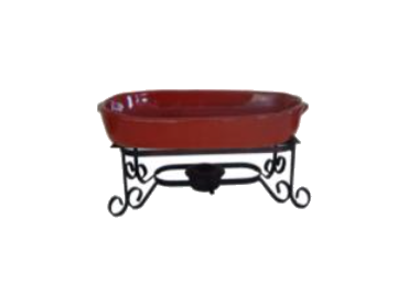 Rechaud de Barro Redondo 34x20cm para Feijoada - Locaki